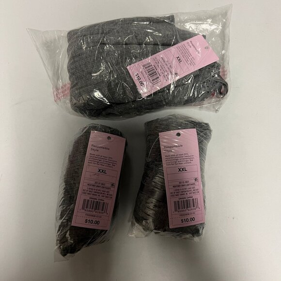 Wild Fable Women's 3 Pack Lace Trim Tiny Tank Top Heather Gray XXL - Picture 6 of 6